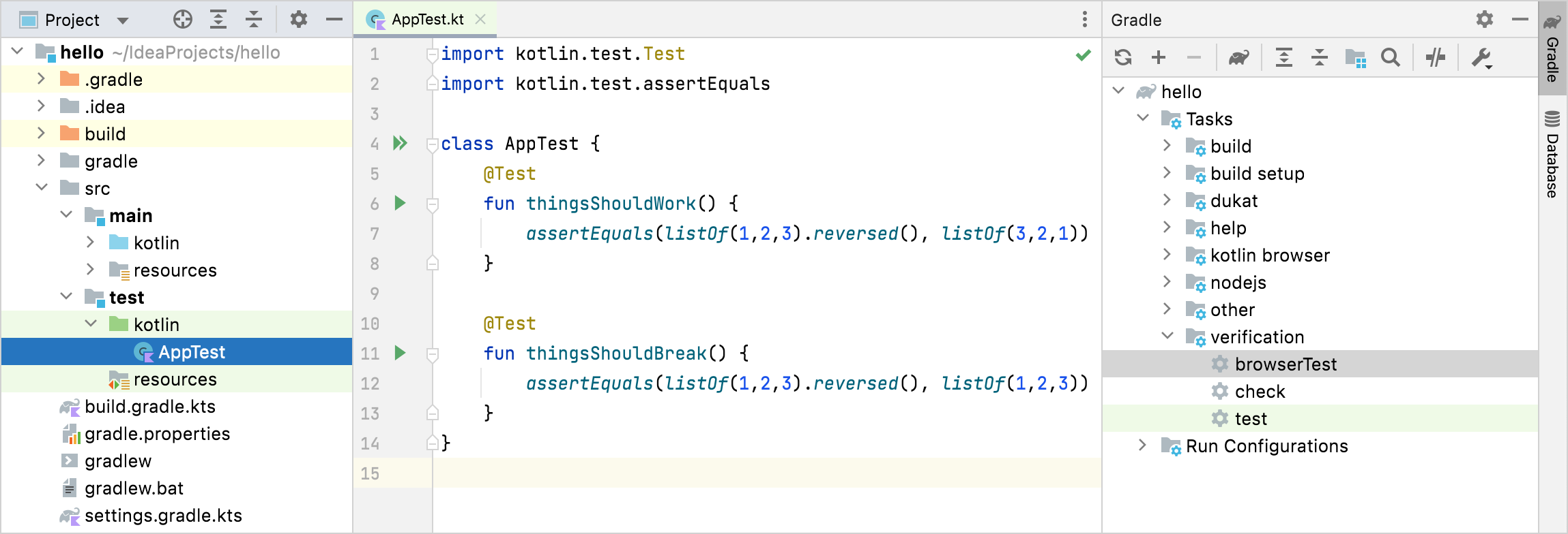 Gradle browserTest task Gradle browserTest task