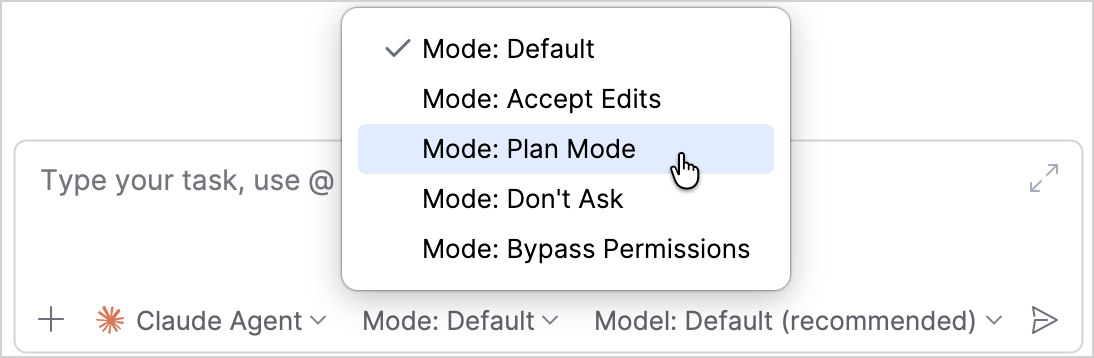 Select Plan Mode