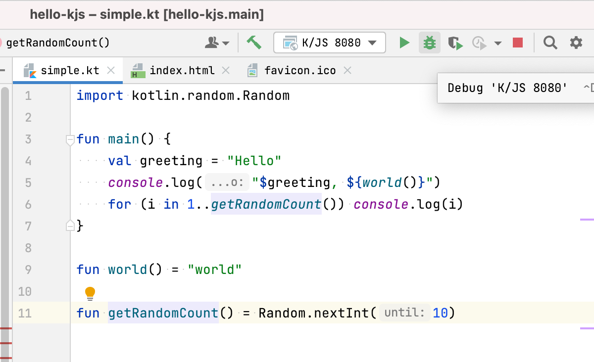 JavaScript debug configuration JavaScript debug configuration