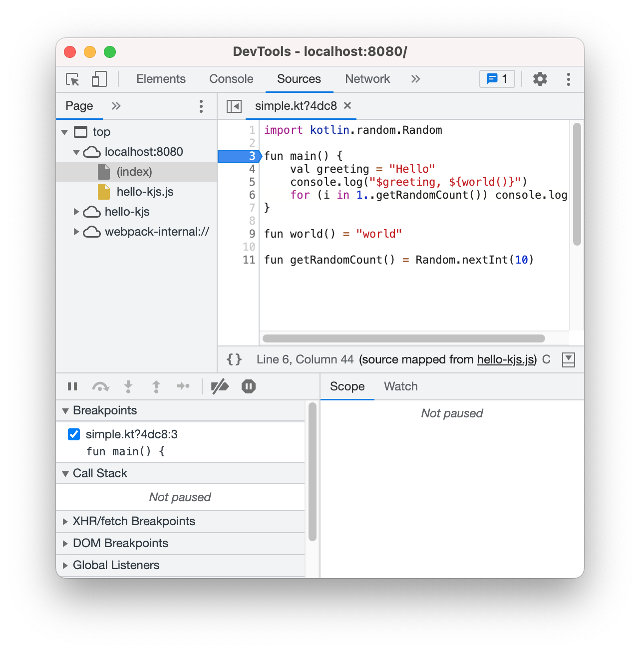 Debugging in Chrome DevTools Debugging in Chrome DevTools