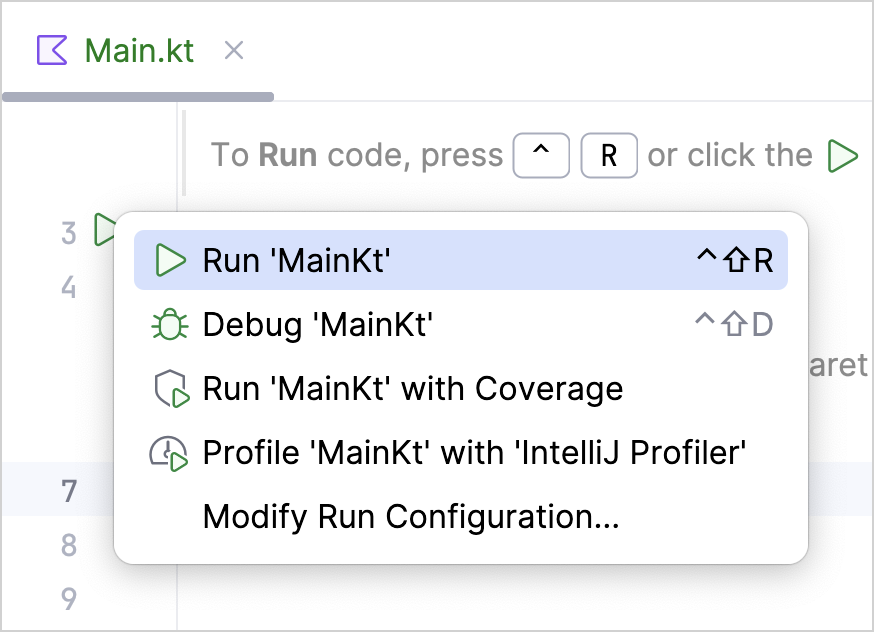 Running a console app Running a console app