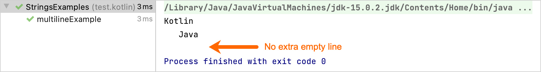 Kotlin multiline output Kotlin multiline output