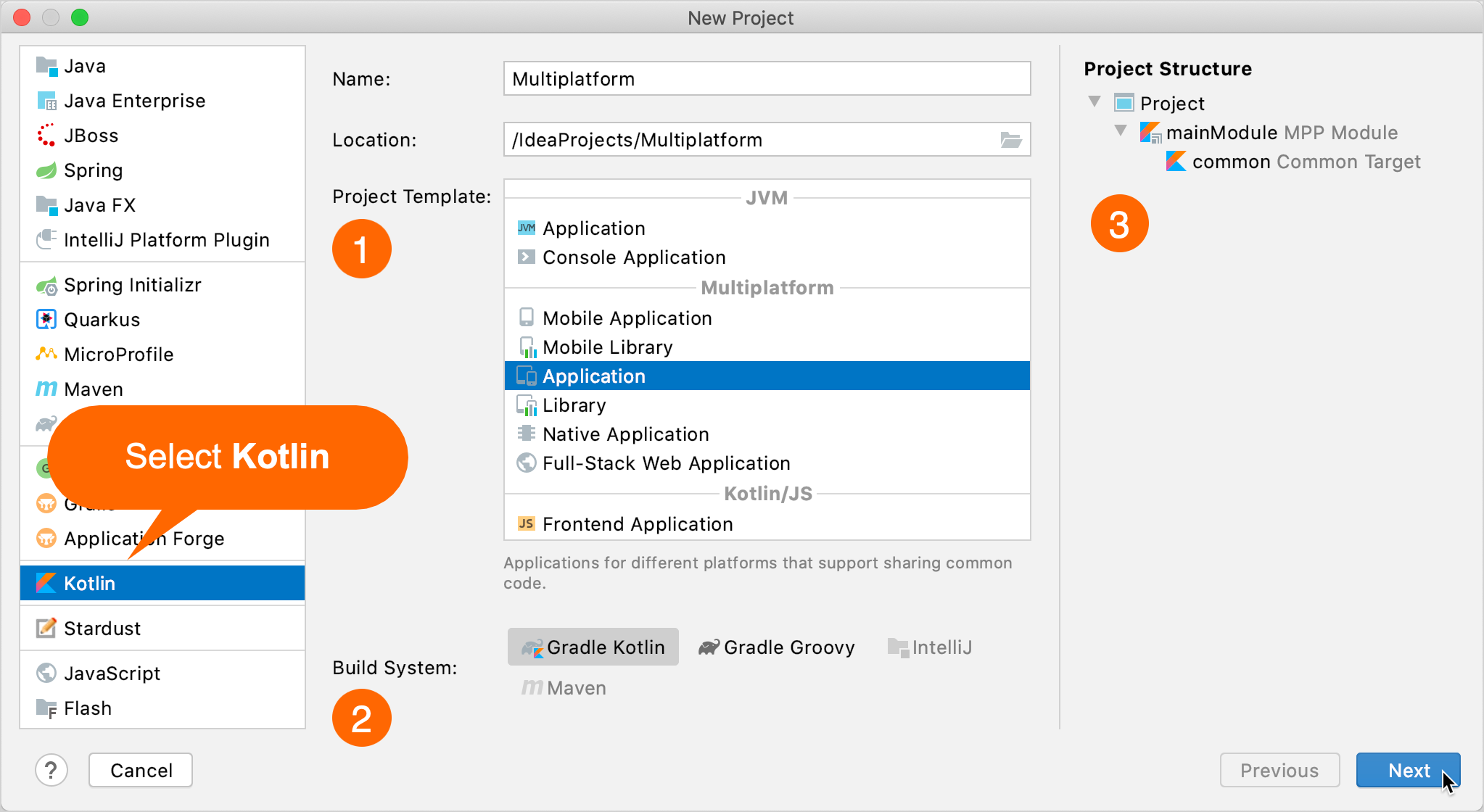 Kotlin Project Wizard – Multiplatform project Kotlin Project Wizard – Multiplatform project