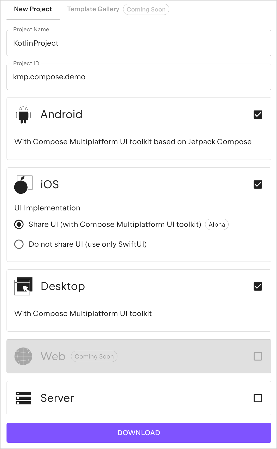 Multiplatform web wizard Multiplatform web wizard