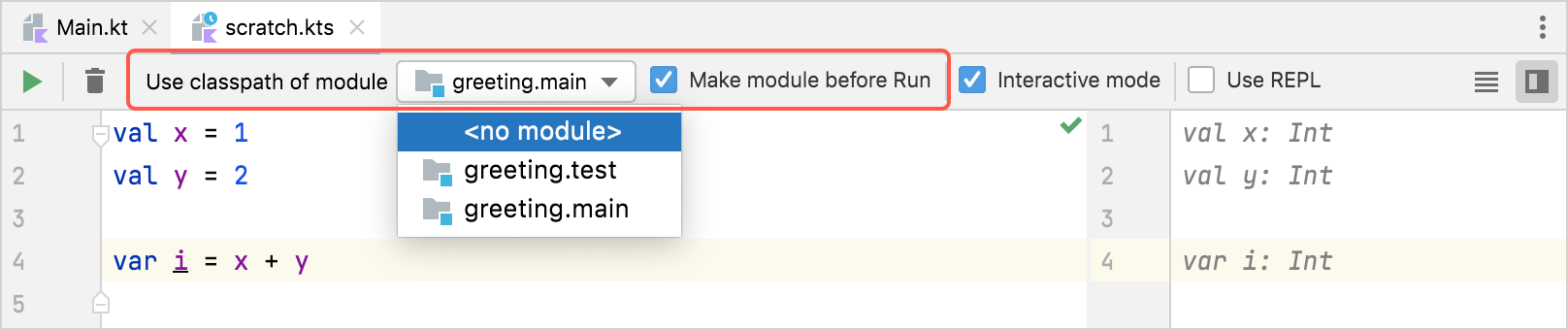Scratch select module Scratch select module