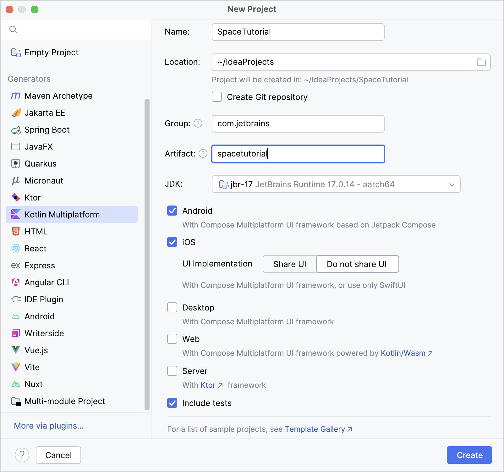Create Ktor and SQLDelight Multiplatform project Create Ktor and SQLDelight Multiplatform project