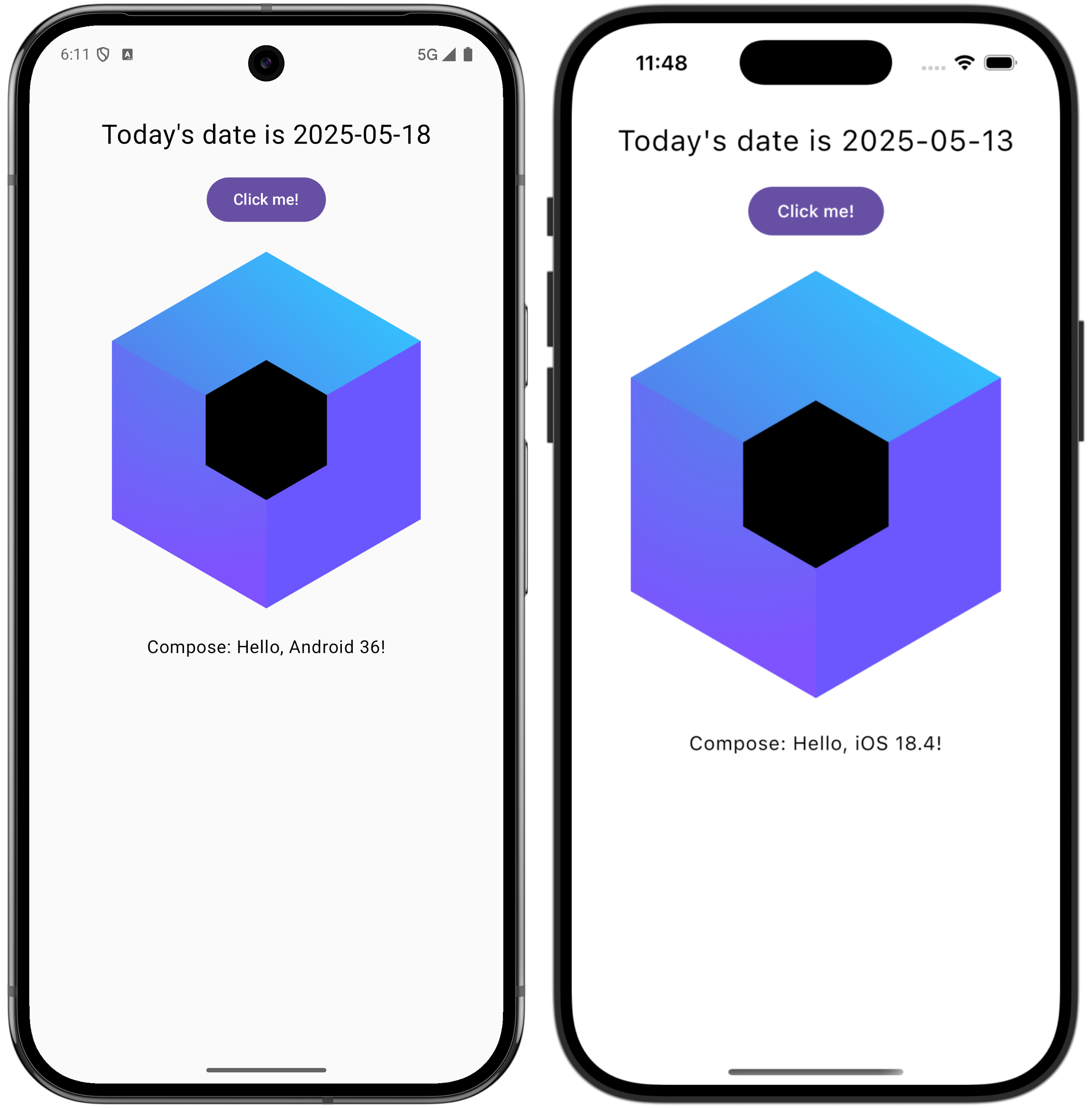 First Compose Multiplatform app on Android and iOS First Compose Multiplatform app on Android and iOS