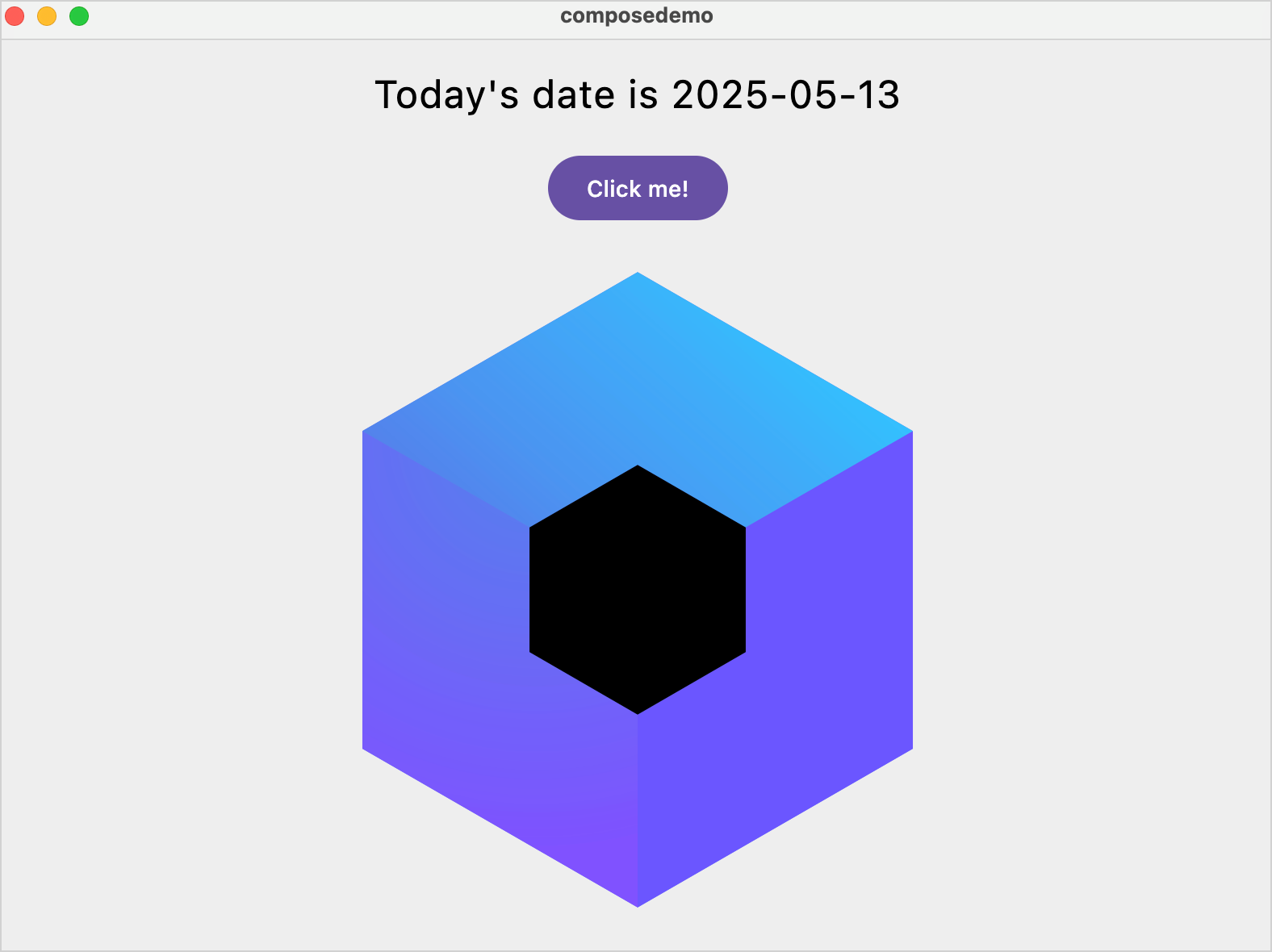 First Compose Multiplatform app on desktop First Compose Multiplatform app on desktop
