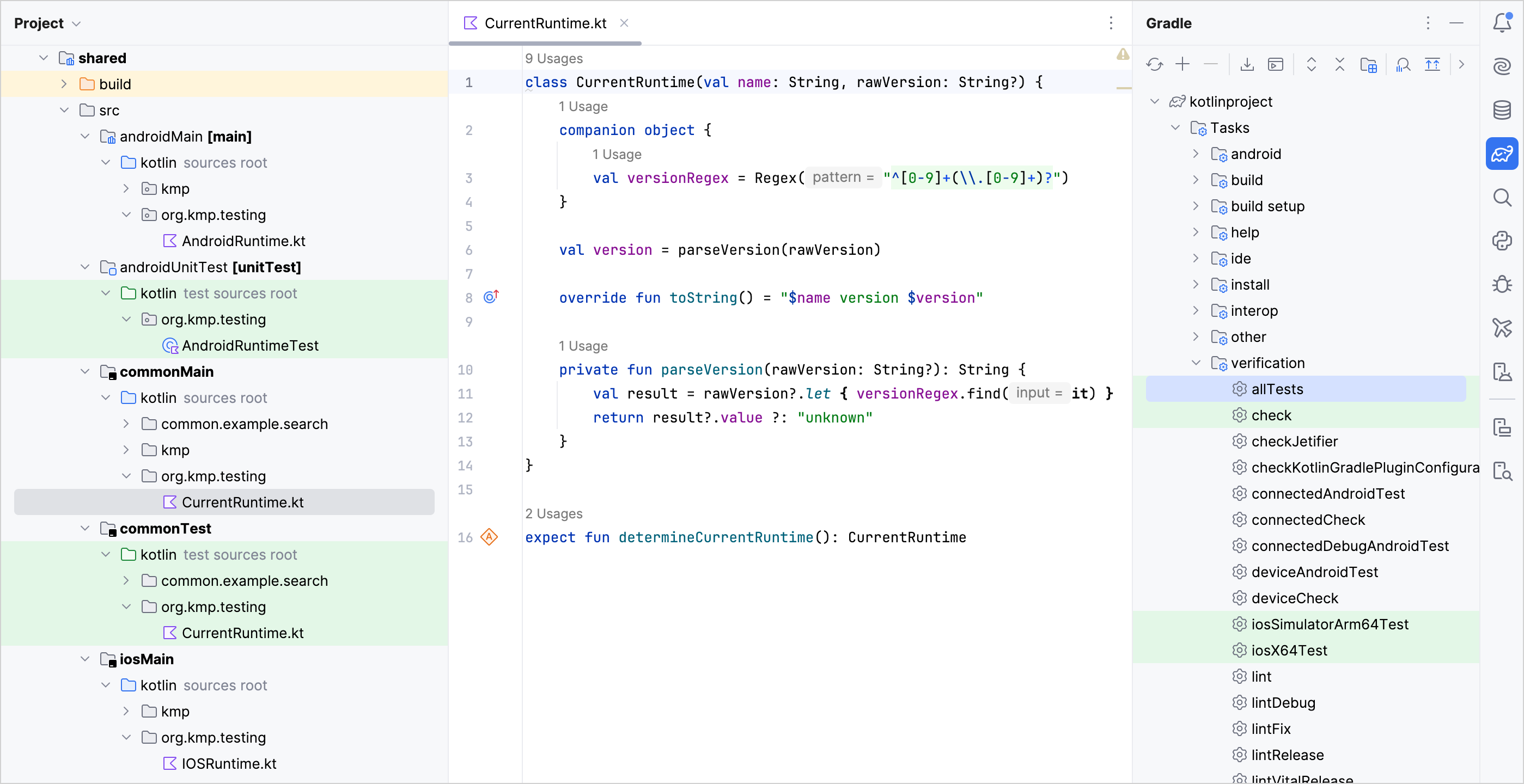 Gradle test tasks Gradle test tasks