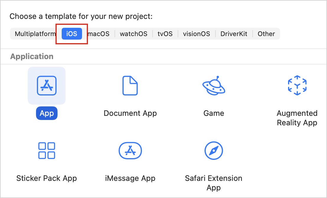 iOS project template iOS project template